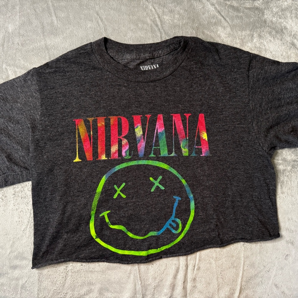 Nirvana Kids Graphic Tee - Charcoal